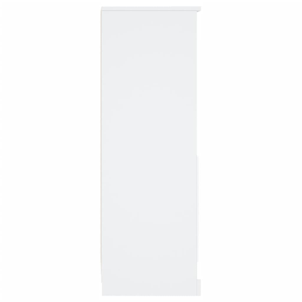 vidaXL Szafka, biała, 36x35,5x103,5 cm, materiał drewnopochodny