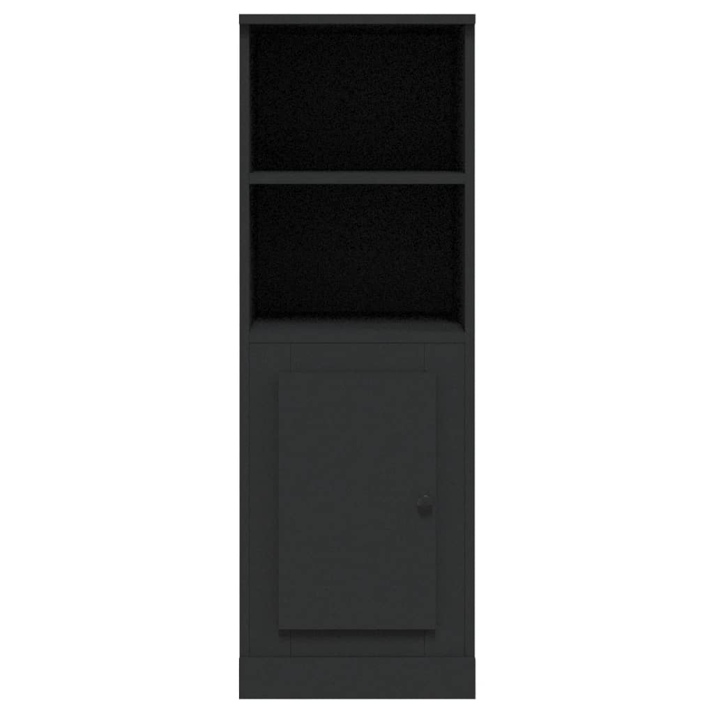 vidaXL Szafka, czarna, 36x35,5x103,5 cm, materiał drewnopochodny