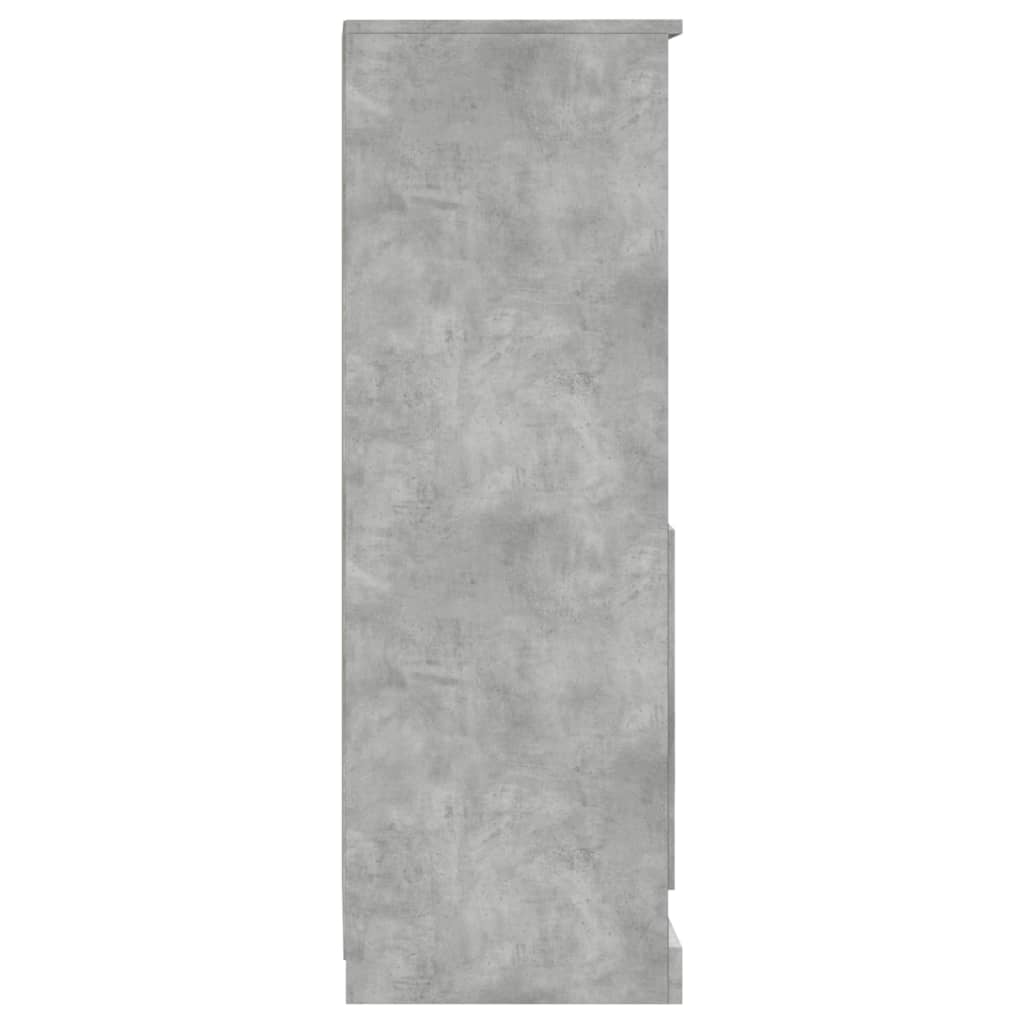 vidaXL Szafka, szarość betonu, 36x35,5x103,5 cm