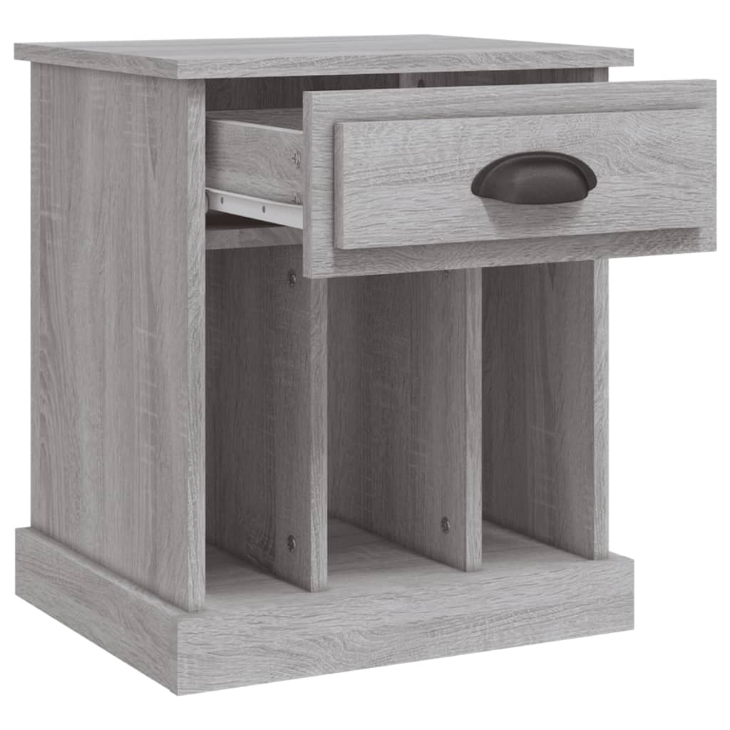 vidaXL Szafki nocne, 2 szt., szary dąb sonoma, 43x36x50 cm