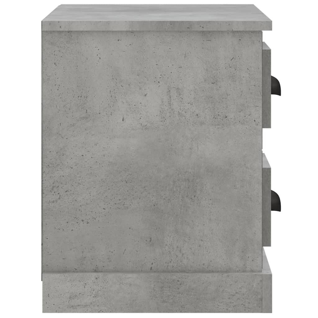 vidaXL Szafka nocna, szarość betonu, 60x35,5x45 cm