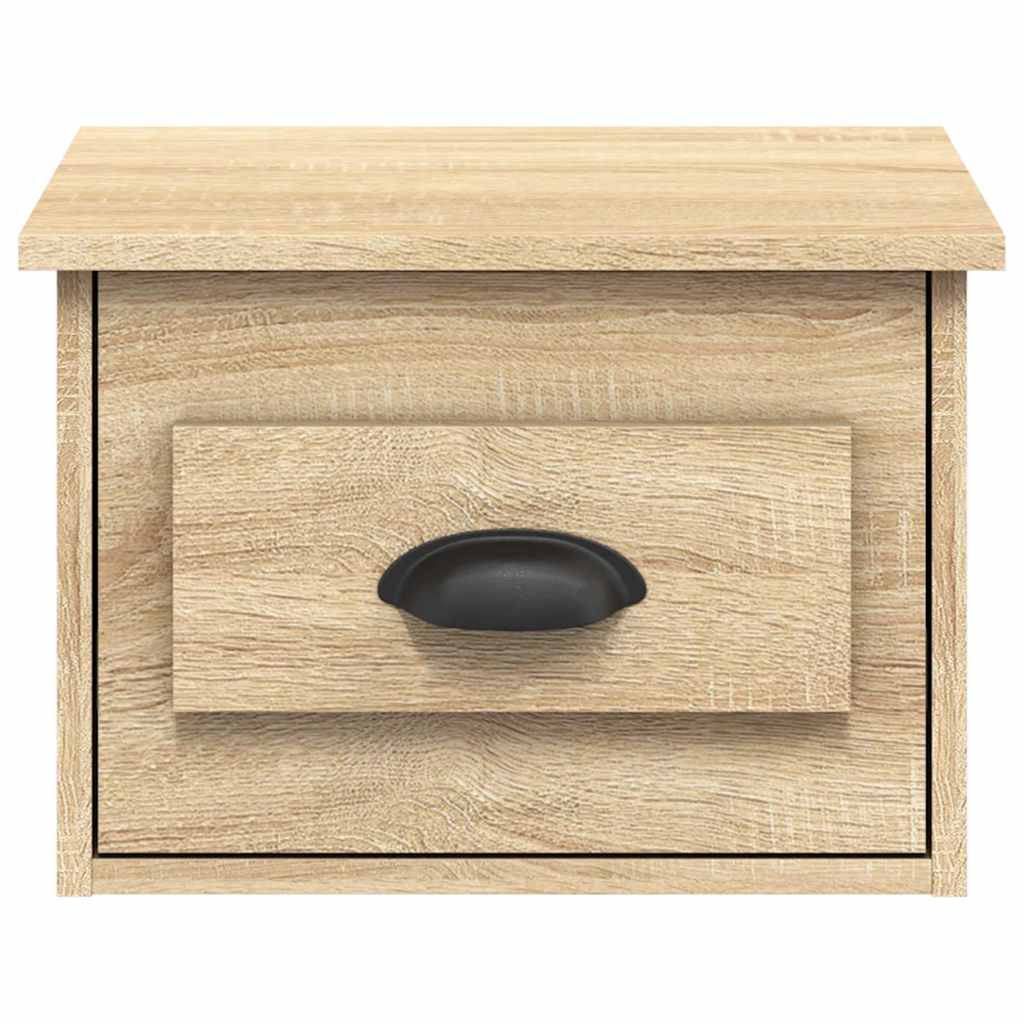 vidaXL Wiszące szafki nocne, 2 szt., dąb sonoma, 41,5x36x28 cm