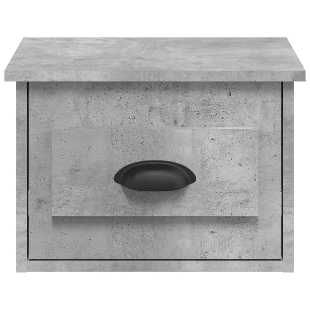vidaXL Wiszące szafki nocne, 2 szt., szarość betonu, 41,5x36x28 cm