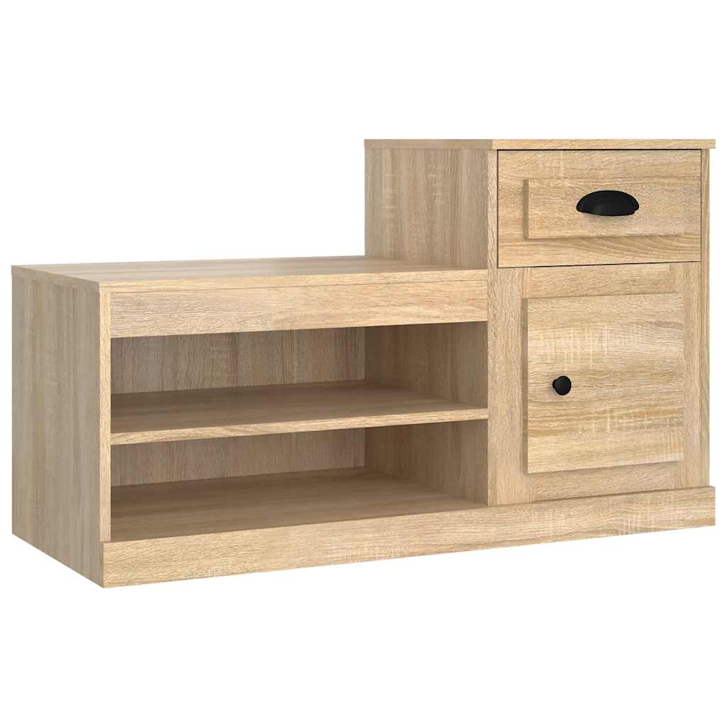 vidaXL Szafka na buty, dąb sonoma, 100x42x60cm materiał drewnopochodny