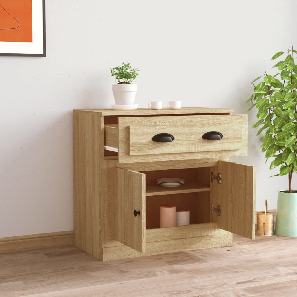 vidaXL Szafka, dąb sonoma, 70x35,5x67,5 cm, materiał drewnopochodny