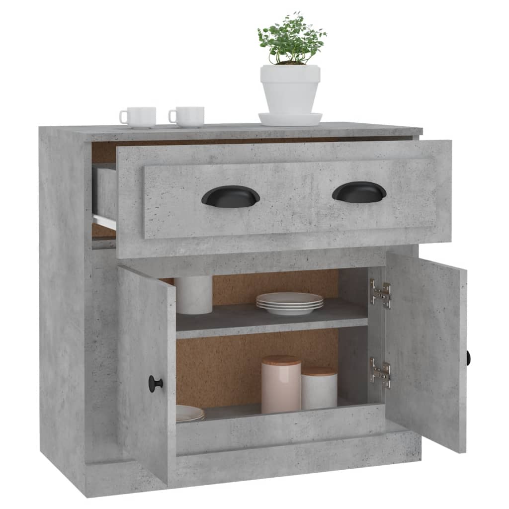 vidaXL Szafka, szarość betonu, 70x35,5x67,5cm, materiał drewnopochodny