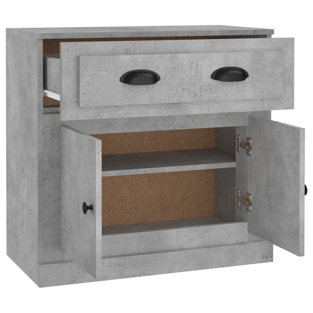 vidaXL Szafka, szarość betonu, 70x35,5x67,5cm, materiał drewnopochodny