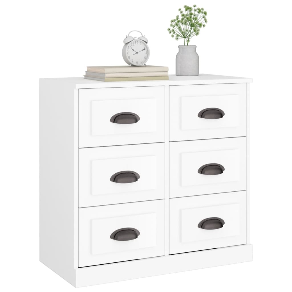 vidaXL Szafka, biała, 70x35,5x67,5 cm, materiał drewnopochodny