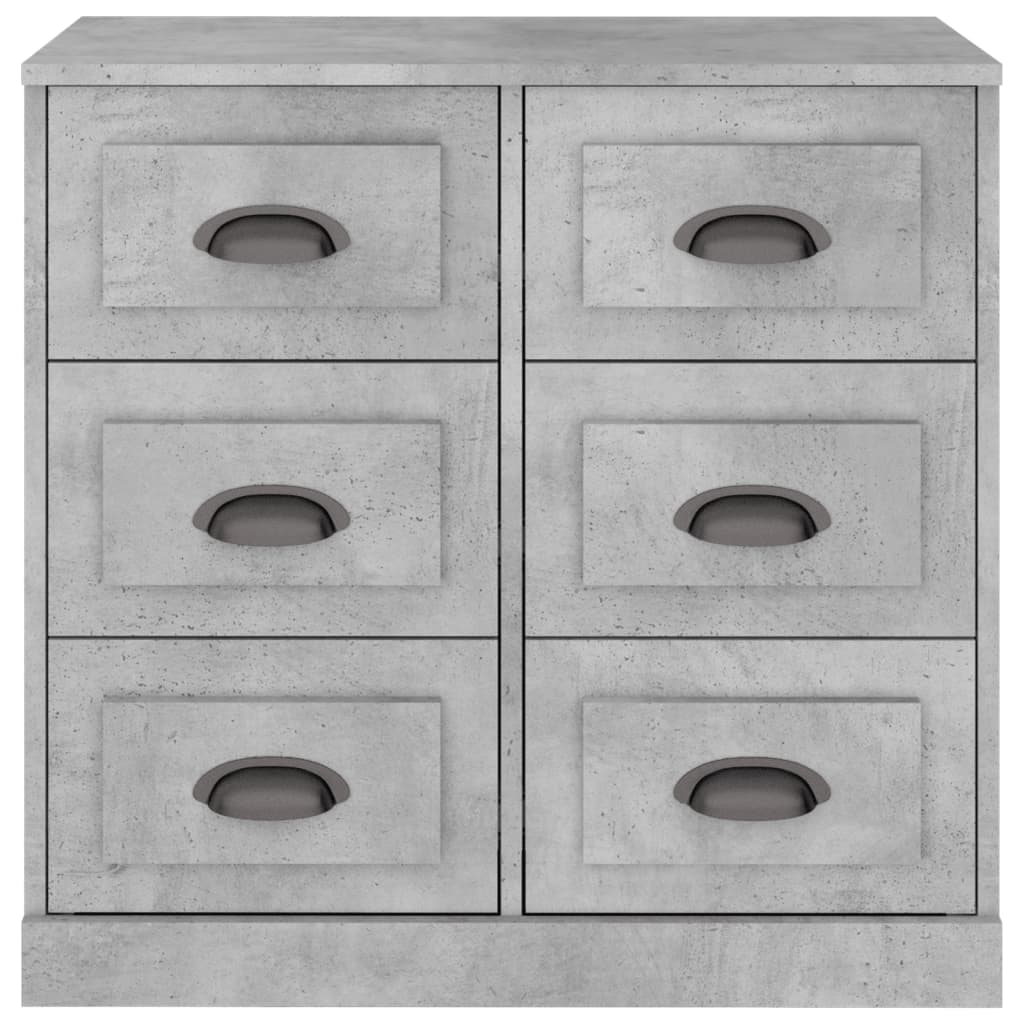 vidaXL Szafka, szarość betonu, 70x35,5x67,5cm, materiał drewnopochodny