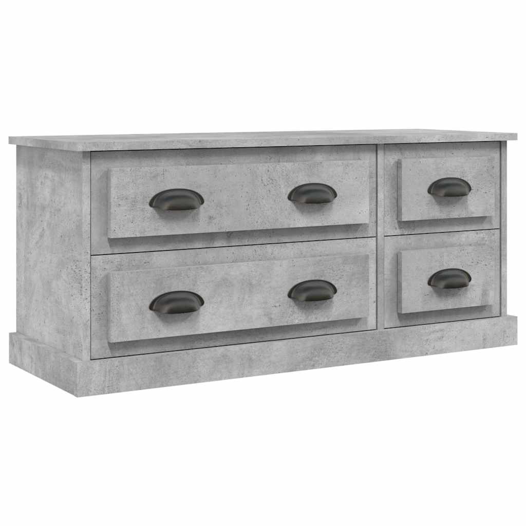 vidaXL Szafka pod TV, szarość betonu, 100x35,5x45 cm