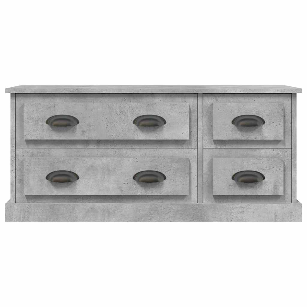 vidaXL Szafka pod TV, szarość betonu, 100x35,5x45 cm