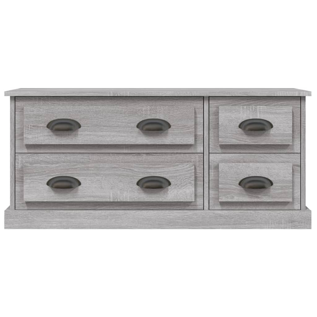 vidaXL Szafka pod TV, szary dąb sonoma, 100x35,5x45 cm