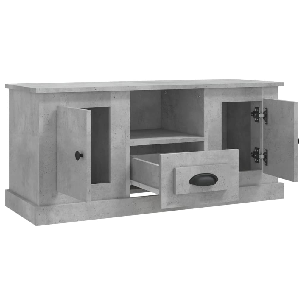 vidaXL Szafka pod TV, szarość betonu, 100x35,5x45 cm