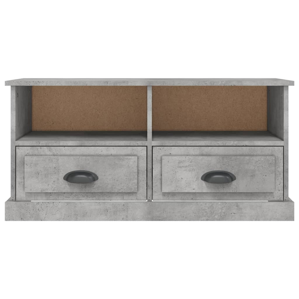vidaXL Szafka pod TV, szarość betonu, 93x35,5x45 cm