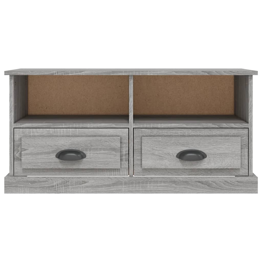 vidaXL Szafka pod TV, szary dąb sonoma, 93x35,5x45 cm