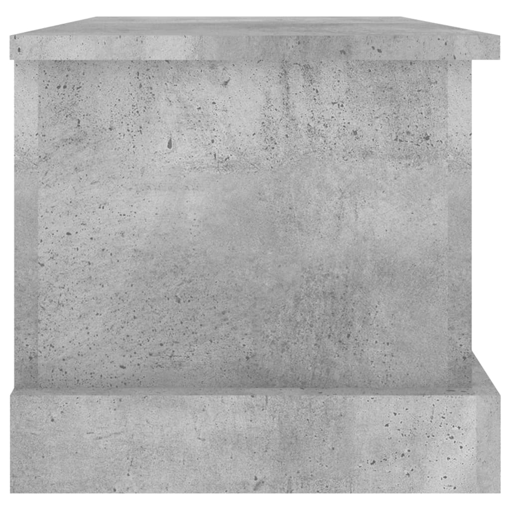 vidaXL Skrzynia, szarość betonu, 50x30x28 cm, materiał drewnopochodny