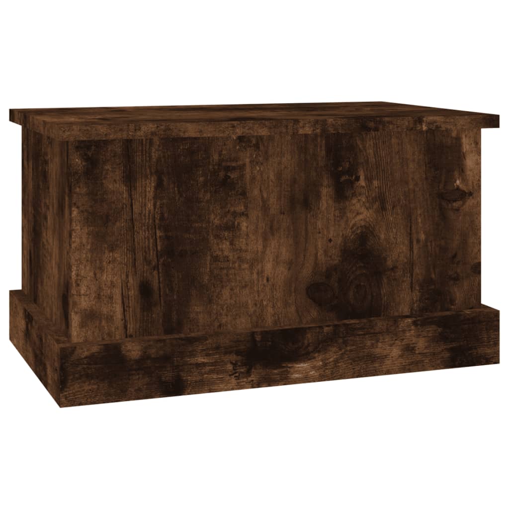 vidaXL Skrzynia, przydymiony dąb, 50x30x28 cm, materiał drewnopochodny