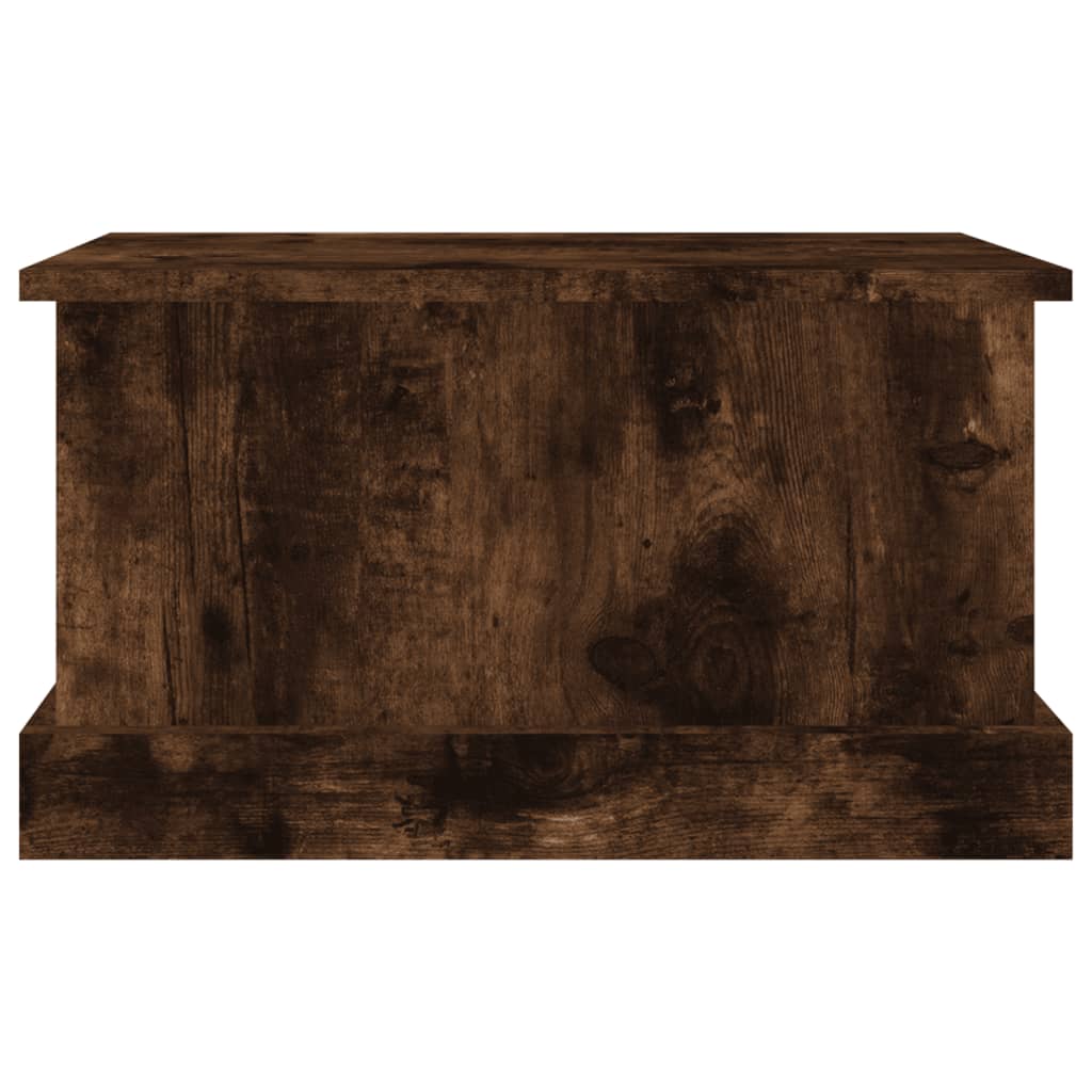 vidaXL Skrzynia, przydymiony dąb, 50x30x28 cm, materiał drewnopochodny