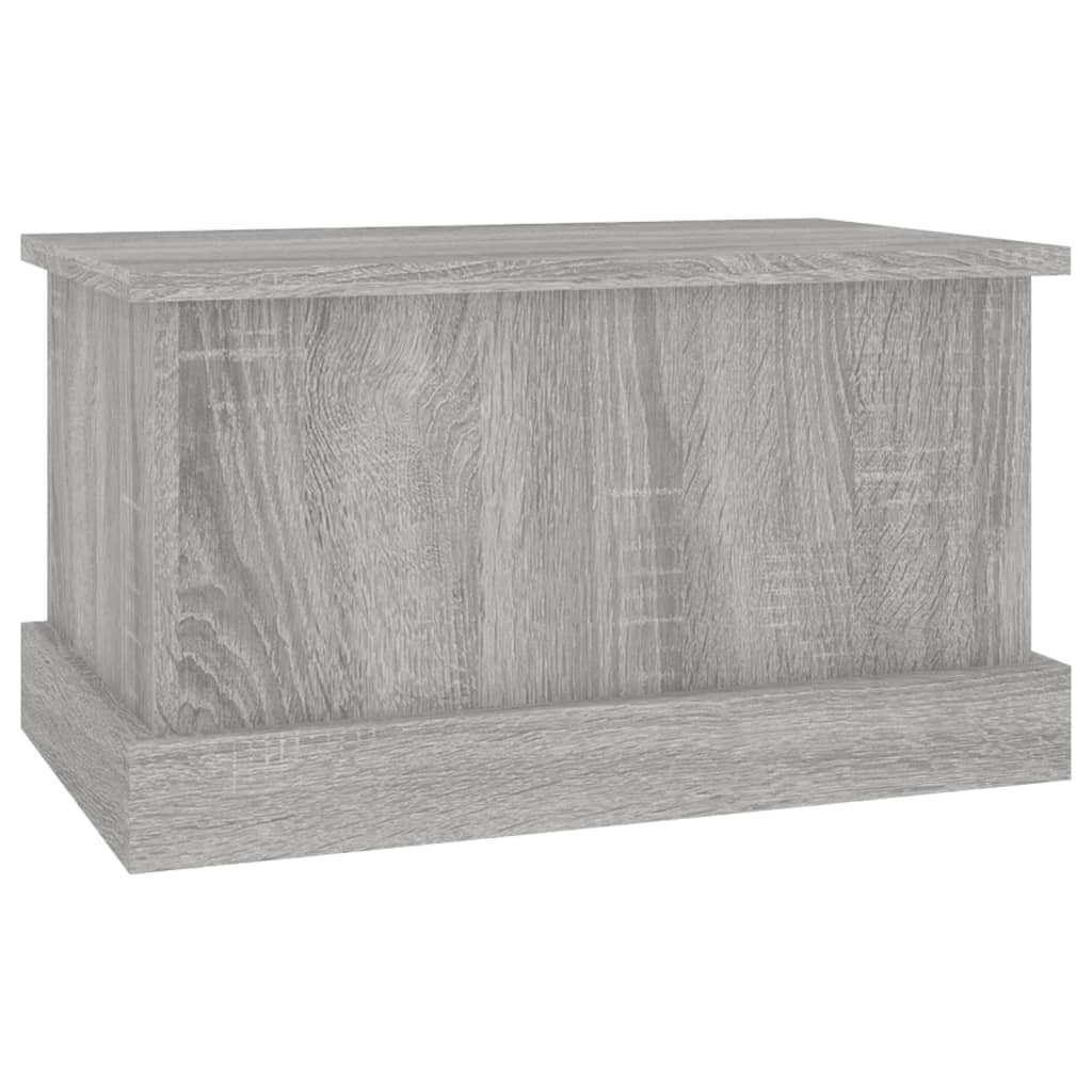 vidaXL Skrzynia, szary dąb sonoma, 50x30x28cm, materiał drewnopochodny