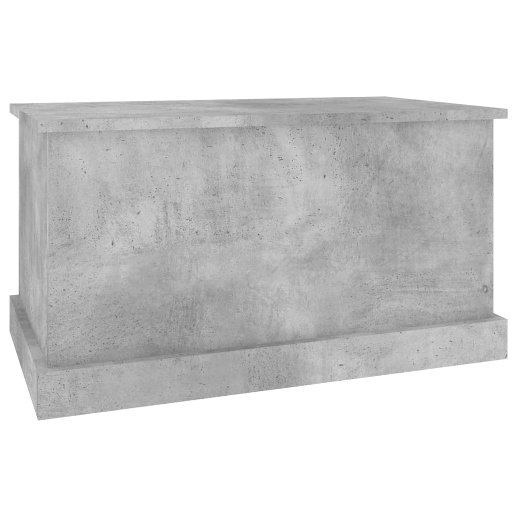 vidaXL Skrzynia, szarość betonu, 70x40x38 cm, materiał drewnopochodny