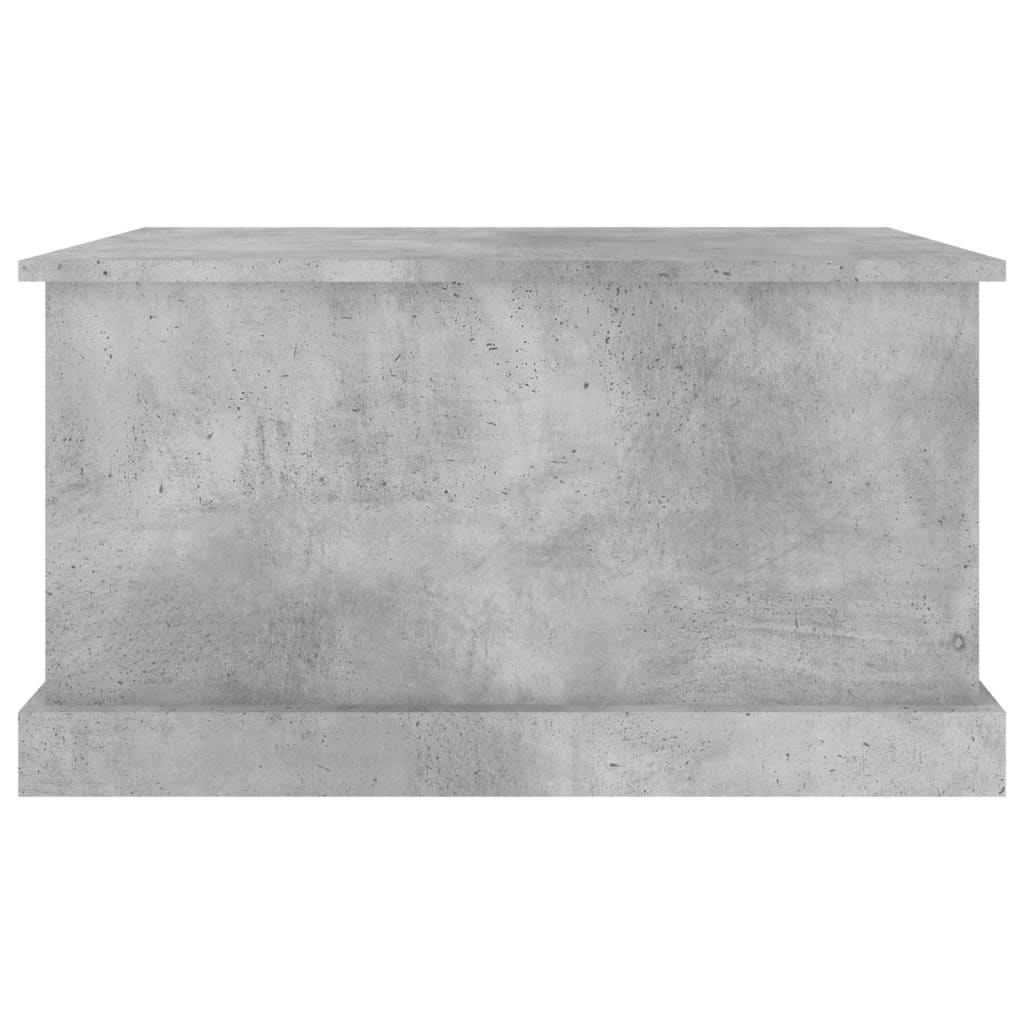 vidaXL Skrzynia, szarość betonu, 70x40x38 cm, materiał drewnopochodny