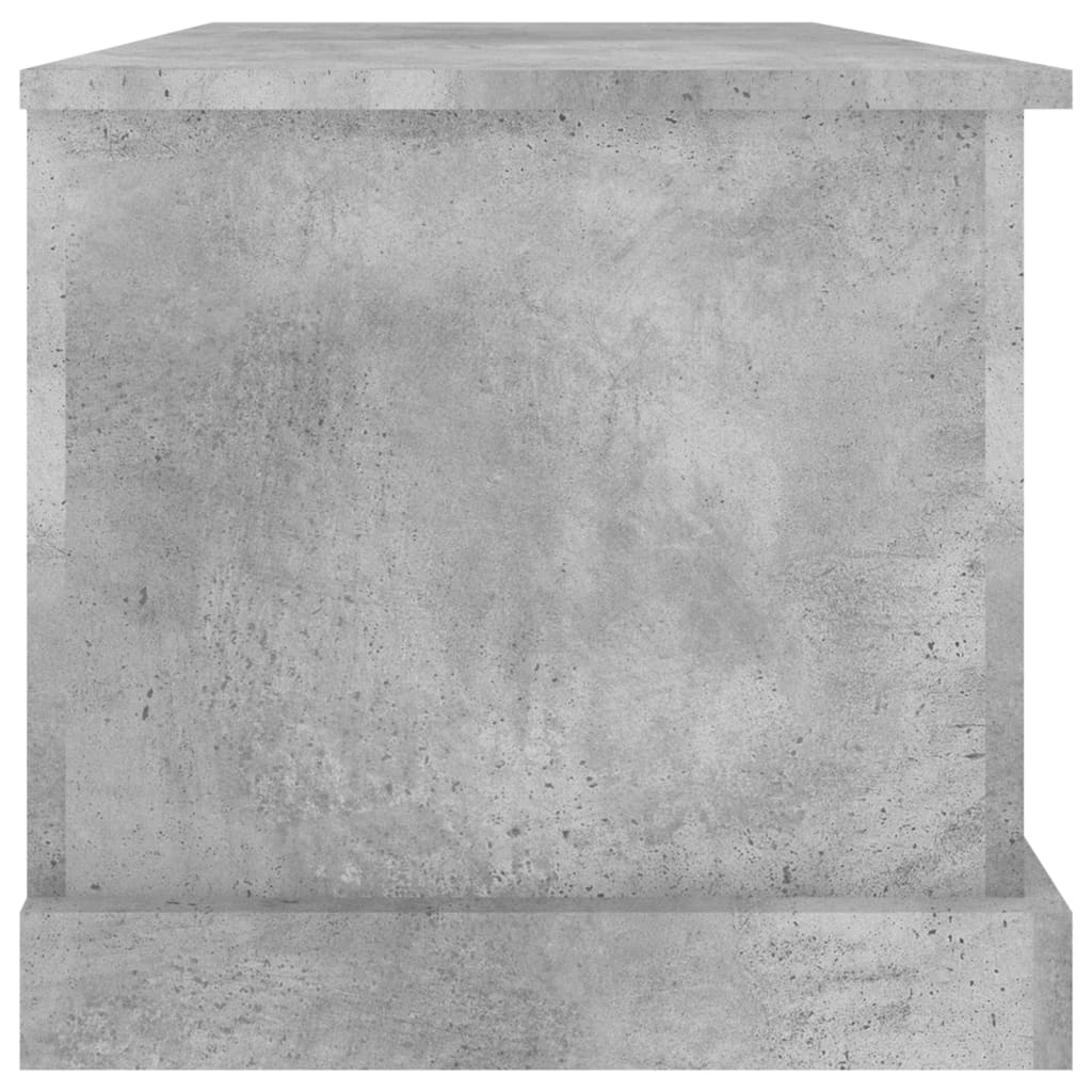 vidaXL Skrzynia, szarość betonu, 70x40x38 cm, materiał drewnopochodny