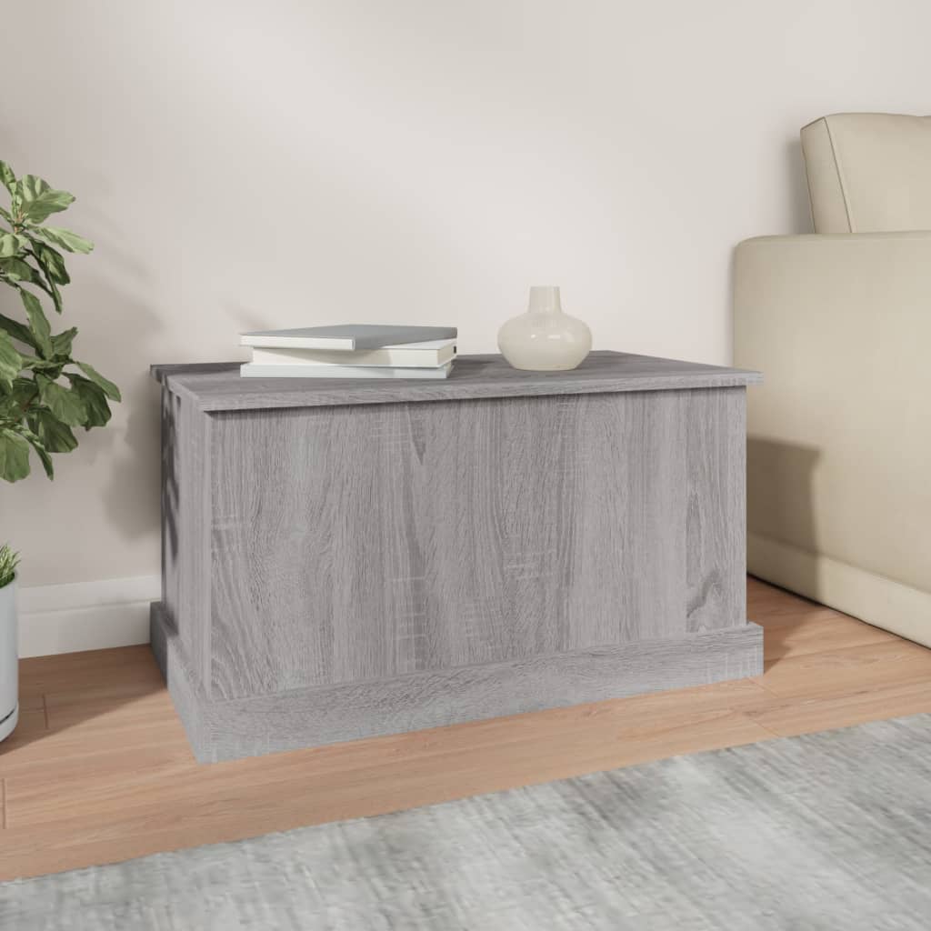 vidaXL Skrzynia, szary dąb sonoma, 70x40x38, materiał drewnopochodny
