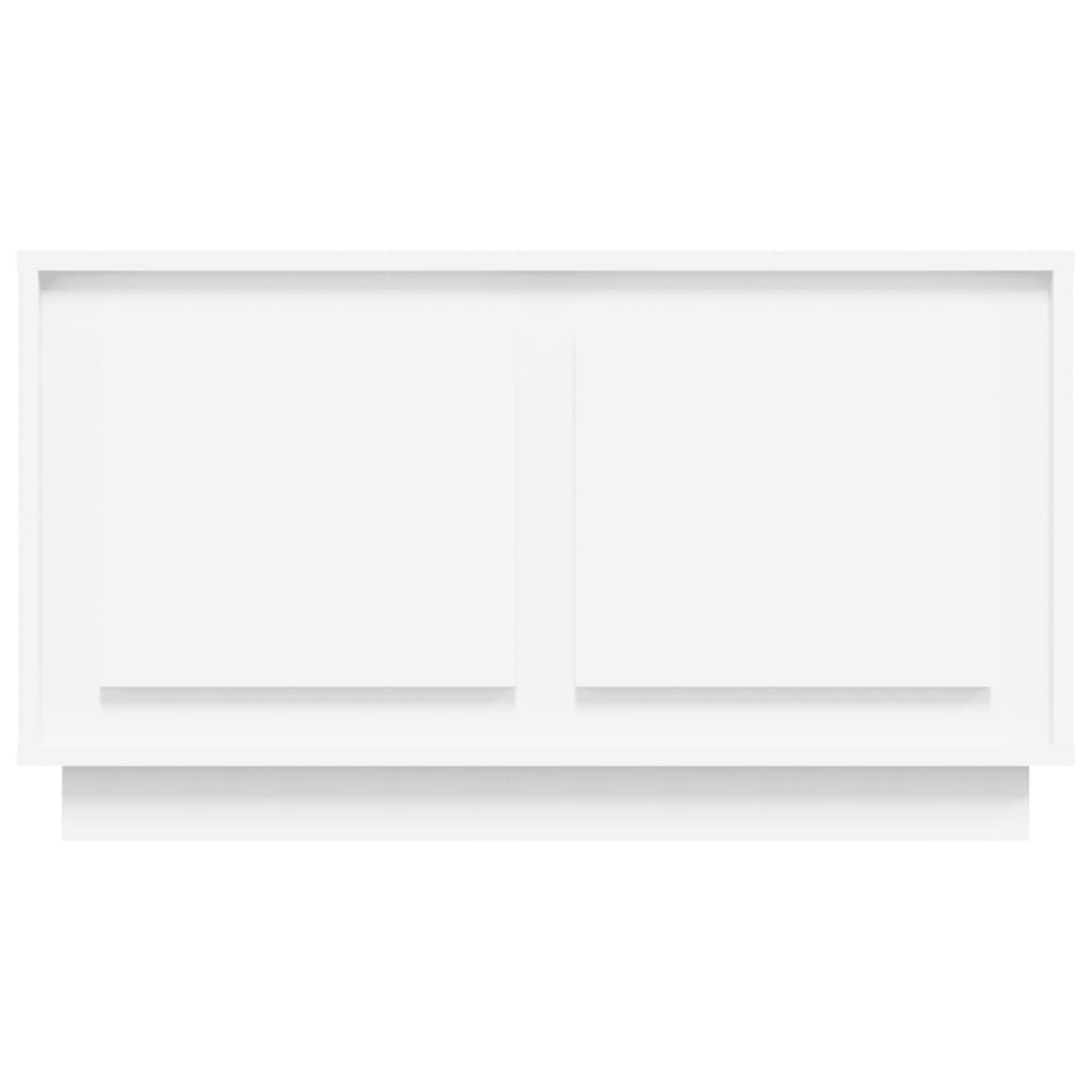 vidaXL Szafka pod TV, biała, 80x35x45 cm, materiał drewnopochodny