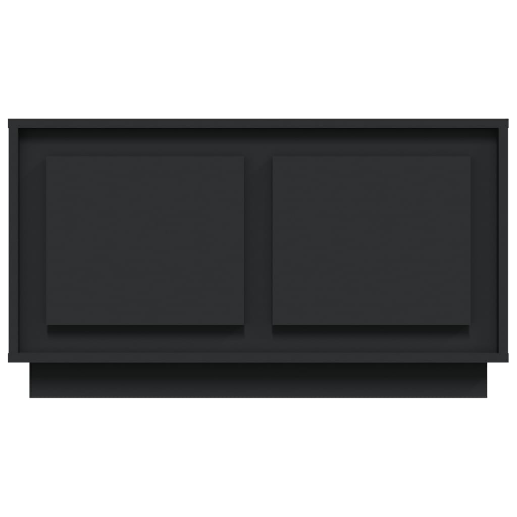 vidaXL Szafka pod TV, czarna, 80x35x45 cm, materiał drewnopochodny