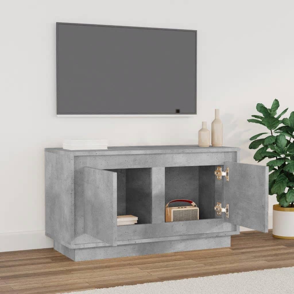 vidaXL Szafka pod TV, szarość betonu, 80x35x45 cm