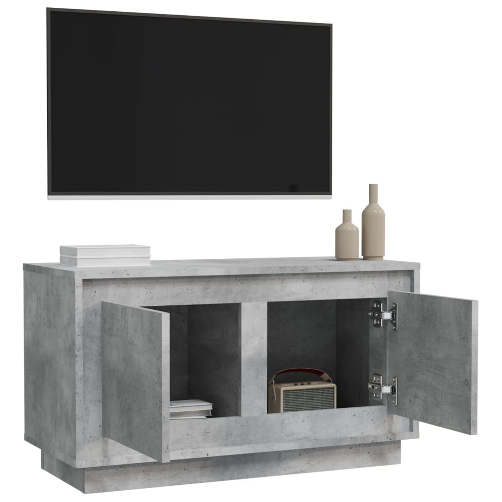 vidaXL Szafka pod TV, szarość betonu, 80x35x45 cm