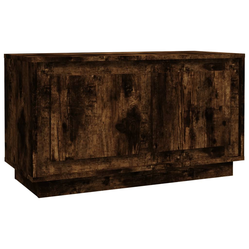 vidaXL Szafka pod TV, przydymiony dąb, 80x35x45 cm
