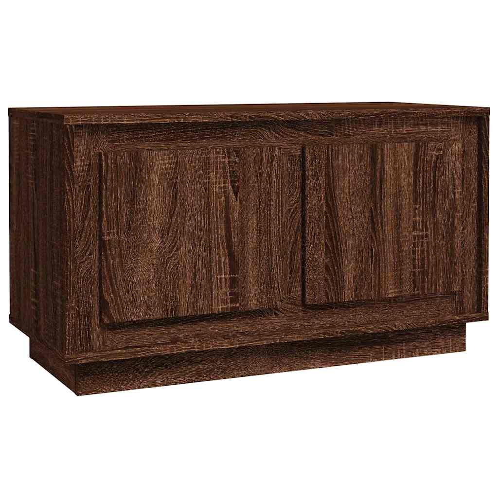 vidaXL Szafka pod telewizor, brązowy dąb, 80x35x45 cm
