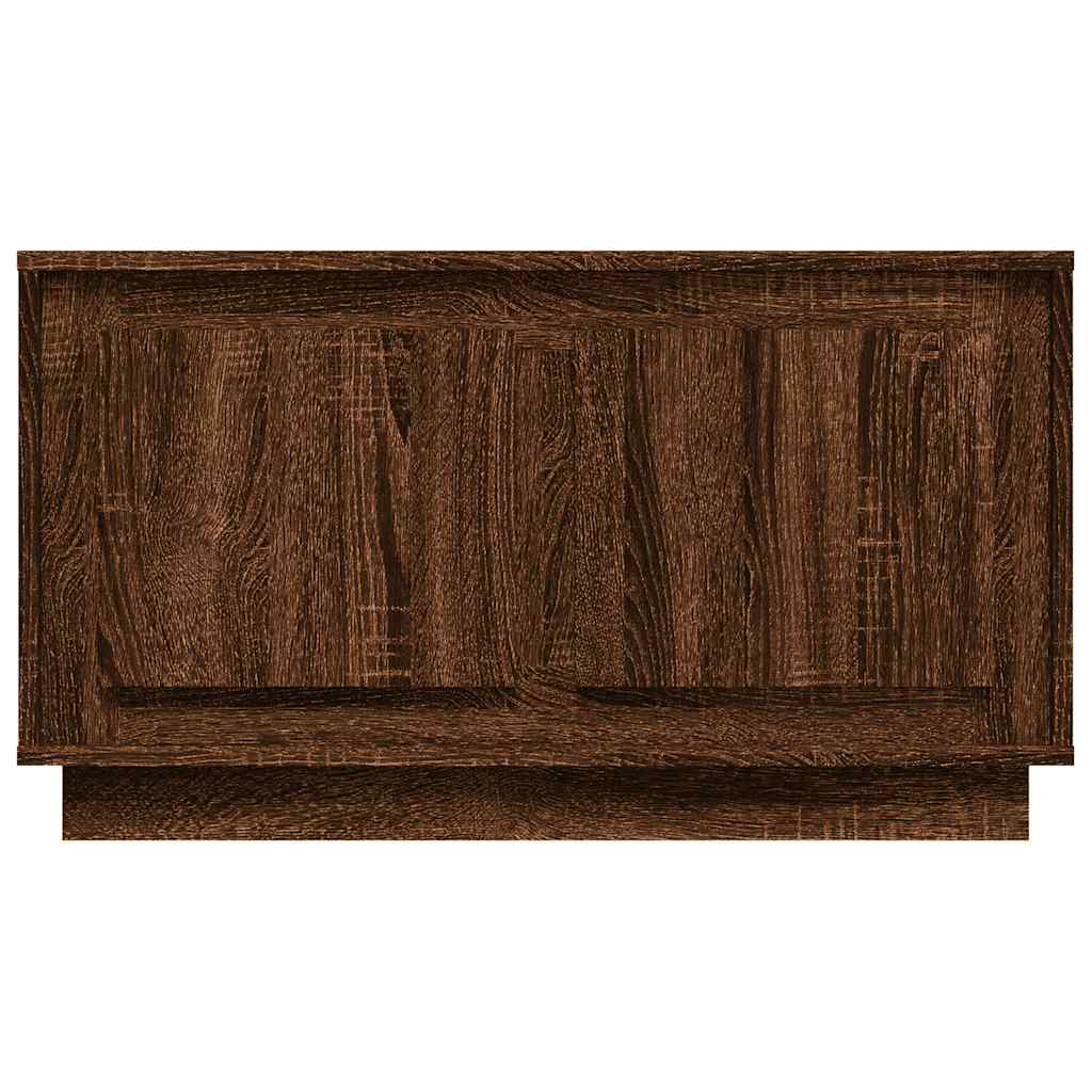 vidaXL Szafka pod telewizor, brązowy dąb, 80x35x45 cm