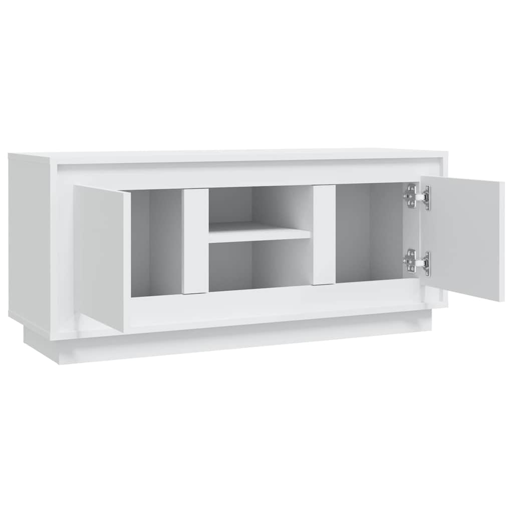 vidaXL Szafka pod TV, biała, 102x35x45 cm, materiał drewnopochodny