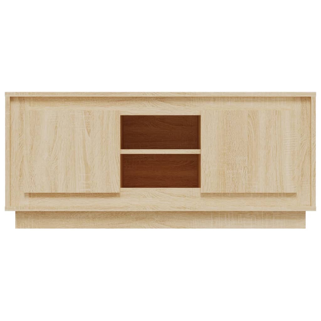 vidaXL Szafka pod TV, dąb sonoma, 102x35x45 cm materiał drewnopochodny