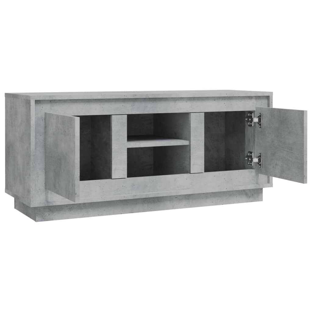 vidaXL Szafka pod TV, szarość betonu, 102x35x45 cm
