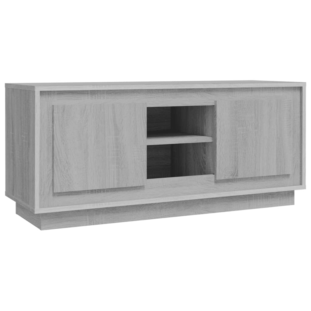 vidaXL Szafka pod telewizor, szary dąb sonoma, 102x35x45 cm
