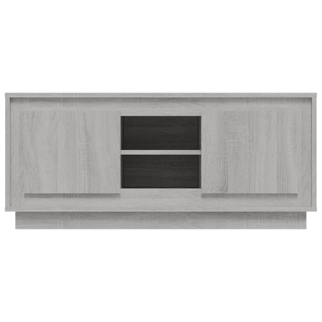 vidaXL Szafka pod telewizor, szary dąb sonoma, 102x35x45 cm