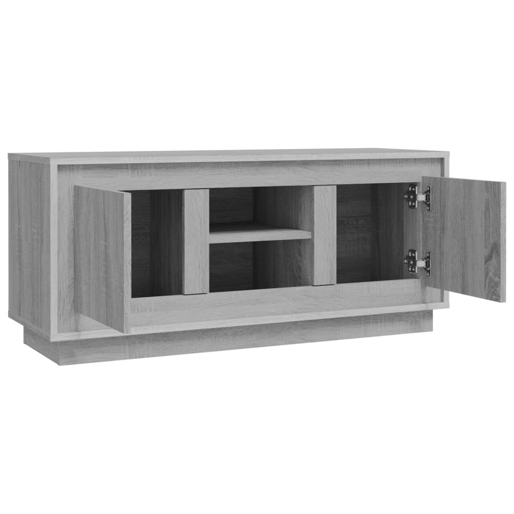 vidaXL Szafka pod telewizor, szary dąb sonoma, 102x35x45 cm