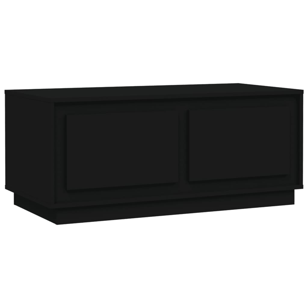 vidaXL Stolik kawowy, czarny 102x50x44 cm, materiał drewnopochodny
