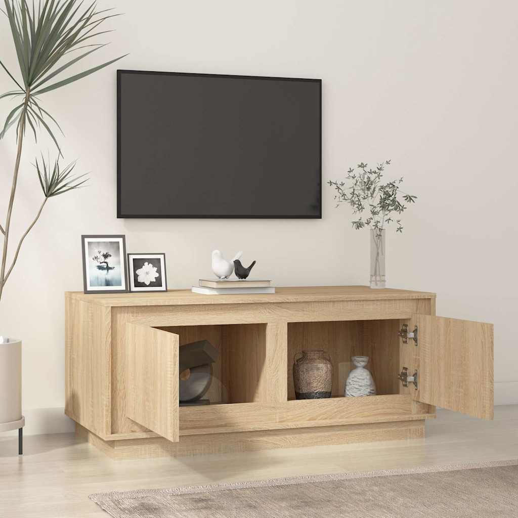 vidaXL Stolik kawowy, dąb sonoma, 102x50x44cm, materiał drewnopochodny