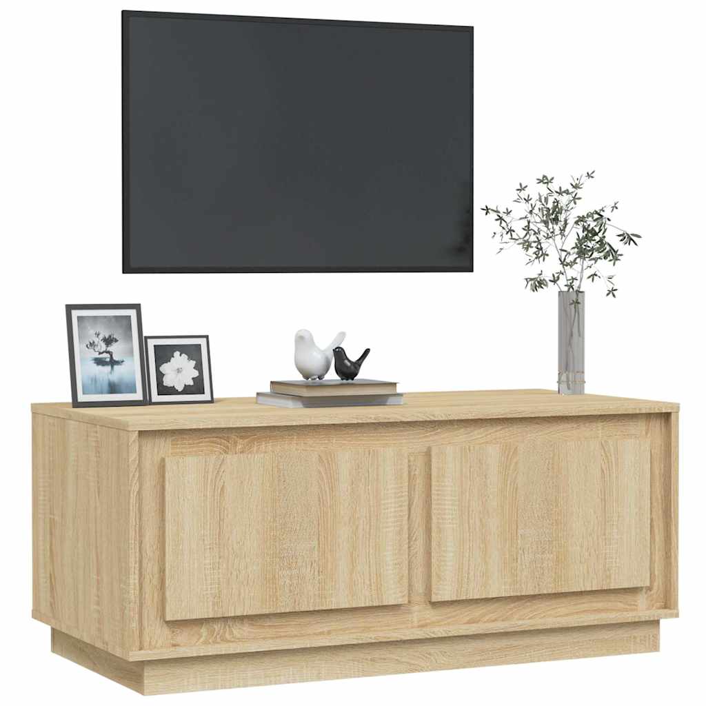 vidaXL Stolik kawowy, dąb sonoma, 102x50x44cm, materiał drewnopochodny