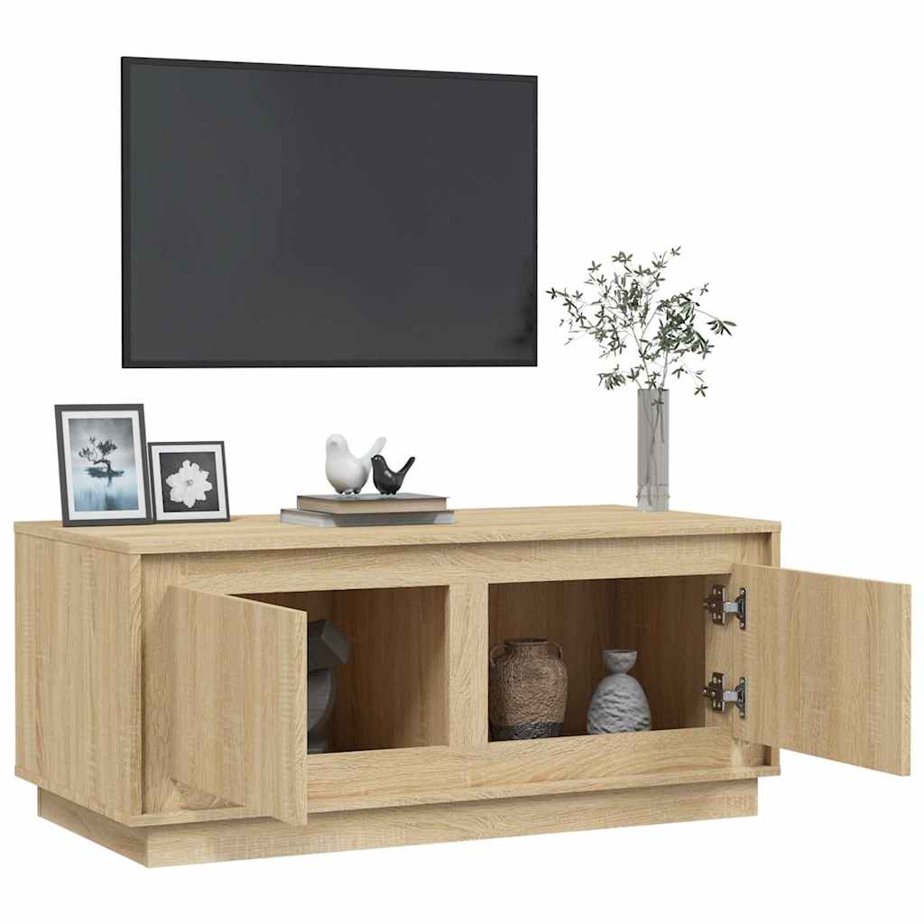 vidaXL Stolik kawowy, dąb sonoma, 102x50x44cm, materiał drewnopochodny