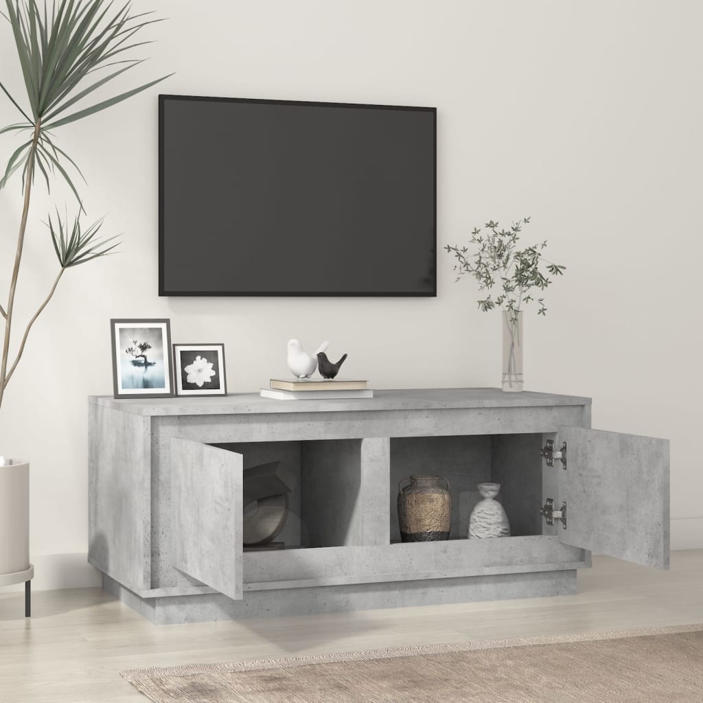 vidaXL Stolik kawowy, szarość betonu, 102x50x44 cm