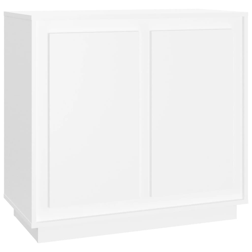 vidaXL Szafka, biała, 80x34x75 cm, materiał drewnopochodny