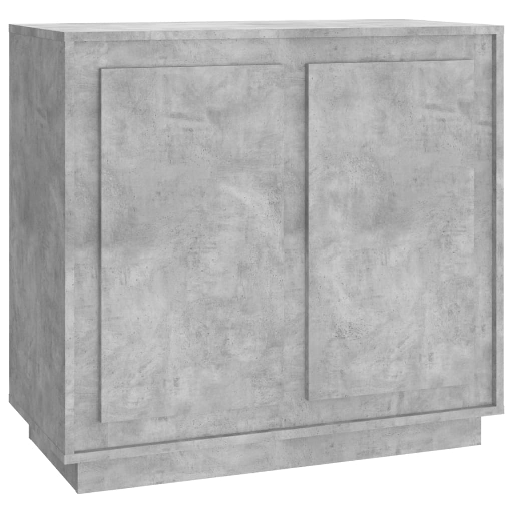 vidaXL Szafka, szarość betonu, 80x34x75 cm, materiał drewnopochodny
