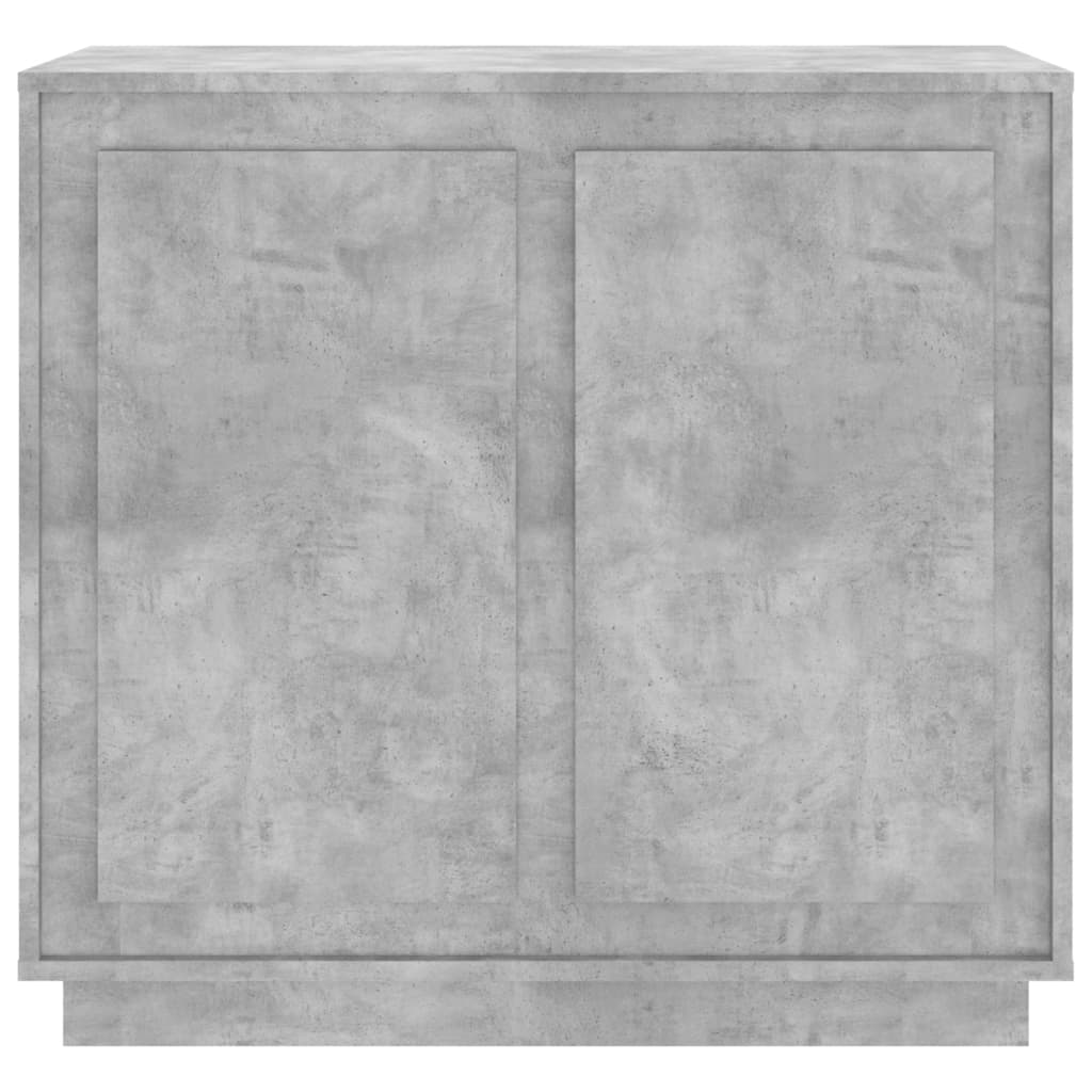 vidaXL Szafka, szarość betonu, 80x34x75 cm, materiał drewnopochodny