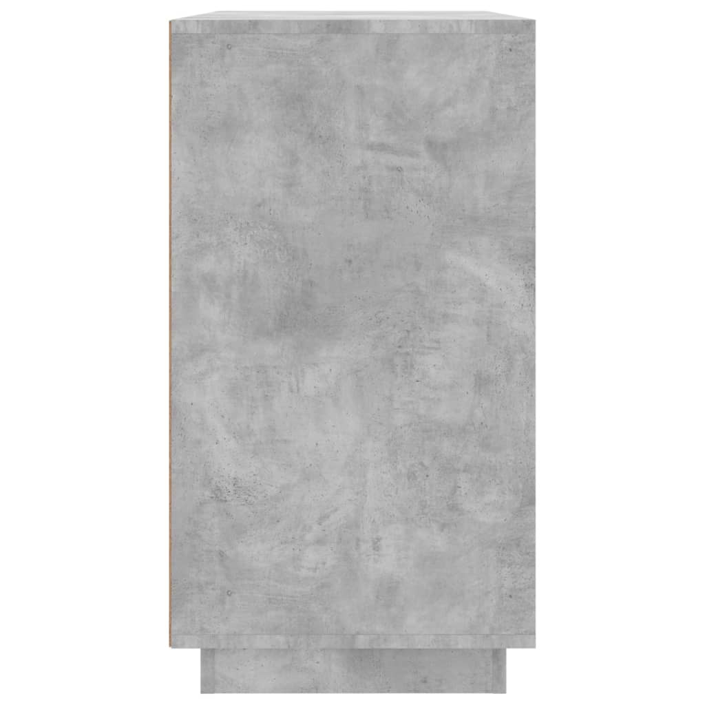 vidaXL Szafka, szarość betonu, 80x34x75 cm, materiał drewnopochodny