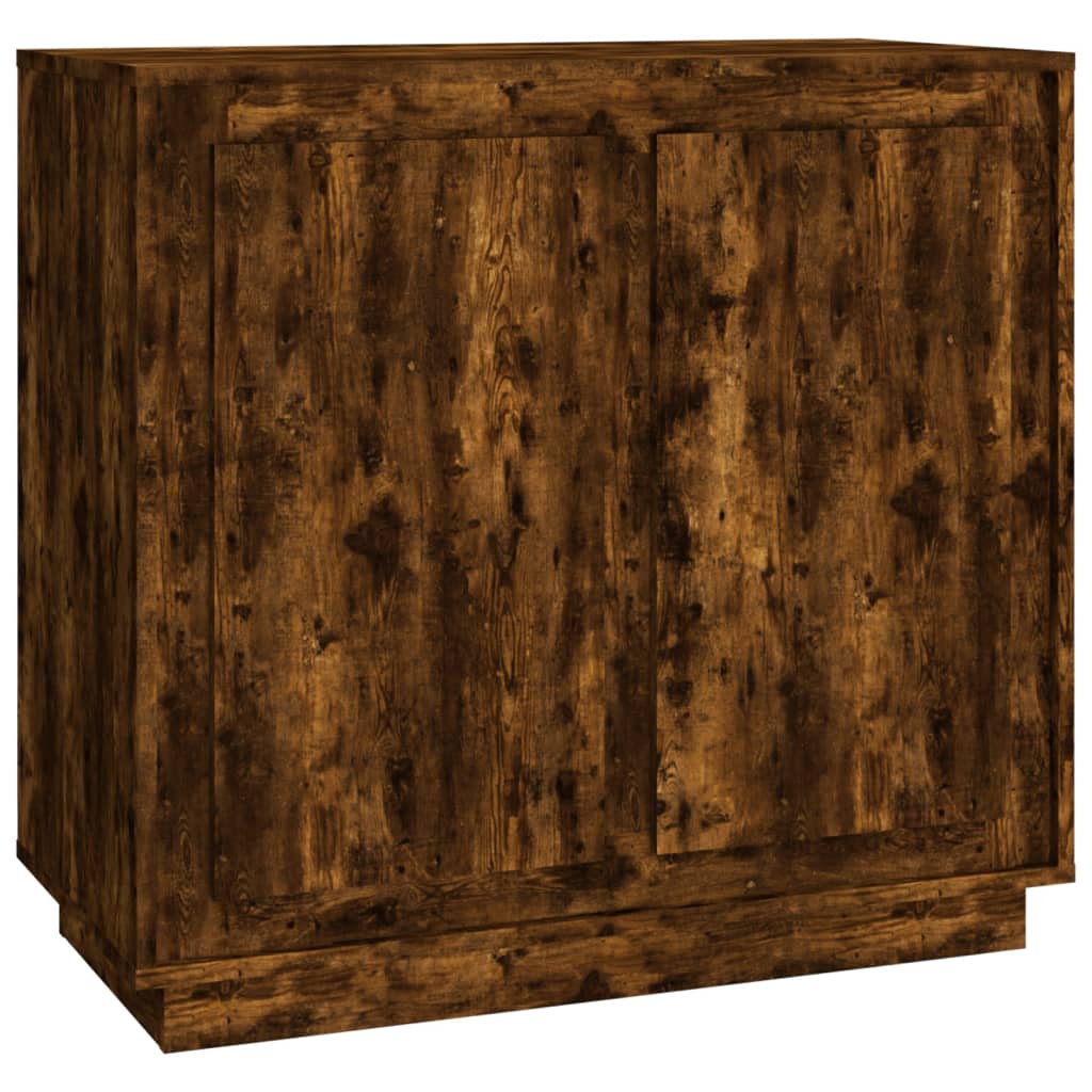 vidaXL Szafka, przydymiony dąb, 80x34x75 cm, materiał drewnopochodny